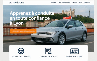 Créez un site web pro pour votre auto-école à Lyon – Attirez plus d&rsquo;élèves dès aujourd&rsquo;hui !