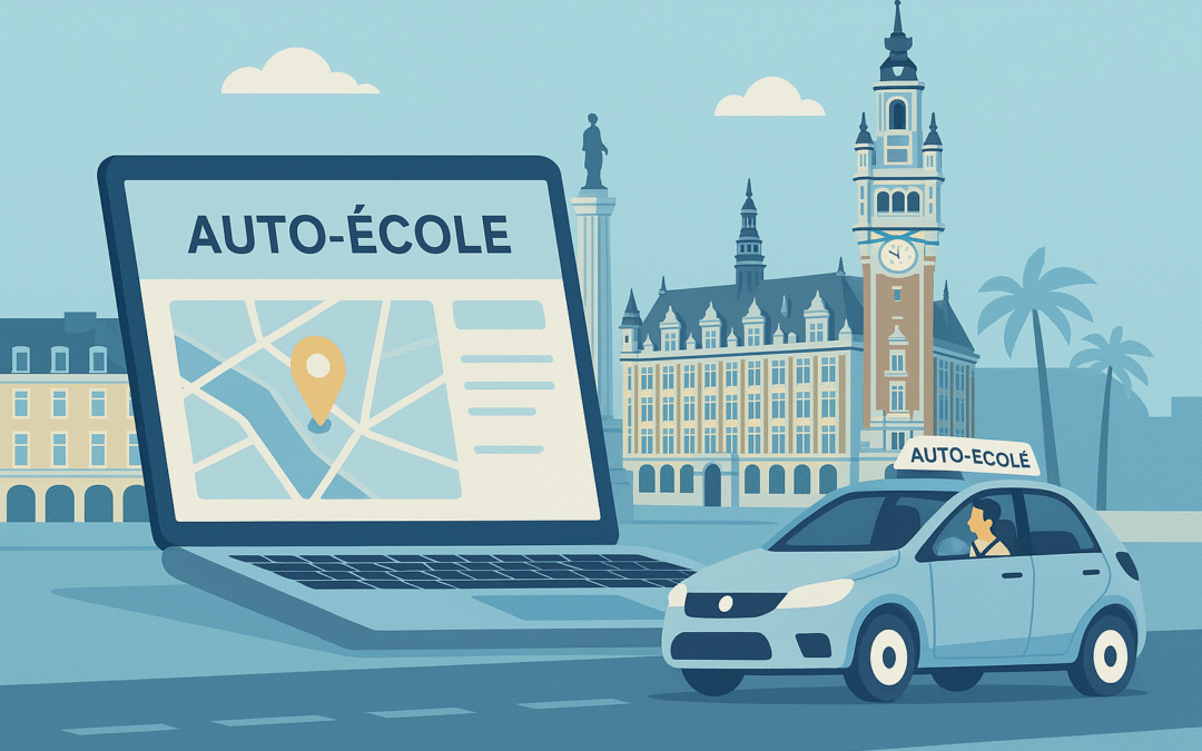 Pourquoi les auto-écoles de Lille misent sur leur site web en 2025